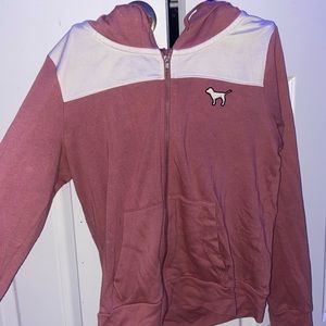 Pink zip up